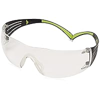 3M Secure Fit 400 Series Protective Eyewear, Standard, Black/Green