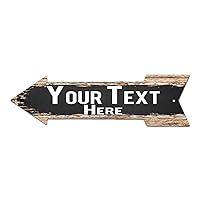 Any Text Any Name Initial Customize Personalize Left Right Arrow Man CAVE Street Sign Chic Rustic Street Plate Sign Bar Cafe Restaurant Shop Home Man cave Decor Gift Sign (Left side)