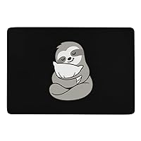 Sleepy Sloth Hugging Pillow Rugs for Living Room Coral Fleece Soft Mats Large Carpets for Bedroom Home Decor Aesthetic