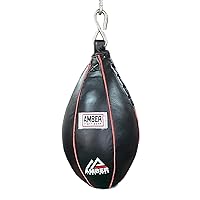 Maize Ball Slip Ball: All-Leather Speed Bag for Boxing, MMA, and Muay Thai Training with Reinforced Loop and Welted Seams