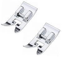 TFBOY 2pcs Zig Zag, Straight Stitch Foot Snap On Foot Sewing Machine Presser Foot Will Fit Singer, Brother, Janome, Toyota, Etc Domestic Sewing Machines