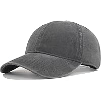 TSSGBL Vintage Cotton Washed Baseball Caps Unstructured Low Profile Adjustable Distressed Dad Hat for Men Women S-M-XXL