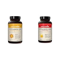 NatureWise Vitamin D3 2000iu 360 Count and Vitamin B12 1000mcg 150 Softgels for Energy, Immune Support and Healthy Muscle Function