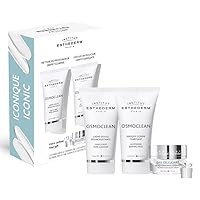 Institut Esthederm - Double Deep Cleansing Routine - Gentle Deep Pore Cleanser 75 mL, Lightening Buffing Mask 75 mL, Cellular Water Cream 10 mL - Deeply Cleanse & Gently Exfoliate