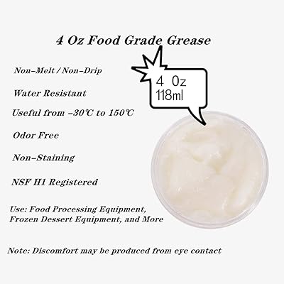 4 Oz Food Grade Grease for kitchen Aid Stand Mixer - by Huthbrother,  Universally for kitchen Stand Mixer, Mixer Gear Attachments, Include Gasket