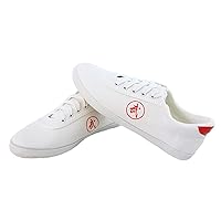 Chinese Traditional Old Beijing Shoes Kung Fu Tai Chi Shoes CanvasSole Unisex White