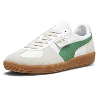 Puma Mens Palermo Leather Lace Up Sneakers Shoes Casual - Green, Grey, White