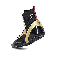 Kids Adults Boxing Shoes, Men's Wrestling Shoes Teenagers Kickboxing Sparring Trainers Breathable Bodybuilding Boxing Boots
