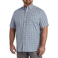 Harbor Bay by DXL Men's Big and Tall Easy-Care Check Sport Shirt