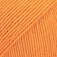 Superwash Merino Wool Yarn Drops Baby Merino, Sport Weight, 5 ply, 1.8 oz 191 Yards, Quantity is per 1 Item (56 Tangerine)