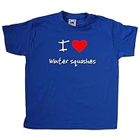 I Love Heart Winter squashes Royal Blue Kids T-Shirt