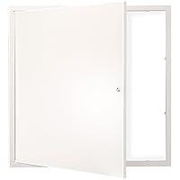 VEVOR Metal Access Panel for Drywall Ceiling, 16 x 16 Inch Plumbing Access Doors with Cam Latch Lock, Heavy-Duty Steel Wall Hole Cover, Easy Install Removable Hinged Panel for Wiring & Cables, Silver