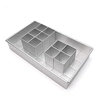 Aluminum Alloy Cake Mold Numbers and Letters Creative Movable Type Combination Bakeware (Size: 11.7 inches long x 6.7 inches wide x 2.2 inches high)