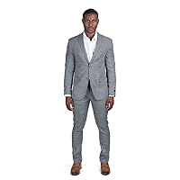 Slim Fit 2 Button Plaid Tweed Men's Suit Notch Lapel SD95818