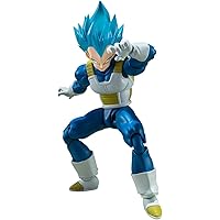 TAMASHII NATIONS - Dragon Ball Super - Super Saiyan God Super Saiyan Vegeta -Unwavering Saiyan Pride-, Bandai Spirits S.H.Figuarts Action Figure