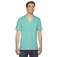 American Apparel Unisex Fine Jersey Short-Sleeve V-Neck T-Shirt XXS MINT