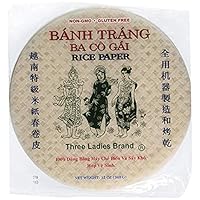 Three Ladies Spring Roll Rice Paper Wrappers (Round 22cm)
