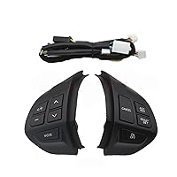 Automotive Switch Cruise Control Switch Steering Wheel Buttons with Cable Fit for Mitsubishi ASX Outlander XL 2007-2012 Audio Volume Cruise Durable