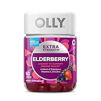 Collagen Gummy Rings 30 Count & Elderberry Gummies Immune Support 60 Count