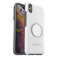 OtterBox iPhone Xs Max Otter + Pop Symmetry Series Case - POLAR VORTEX, integrated PopSockets PopGrip, slim, pocket-friendly, raised edges protect camera & screen