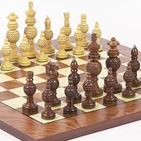 Monaco Deluxe Chessmen & Agostino Chess Board from Italy