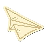 Unfinished Wood Paper Airplanes Shape Craft Wood Ornament for Kids, First Day of School Wood Sign for Front Door Decoration Holiday Party Supplies, 3PCS