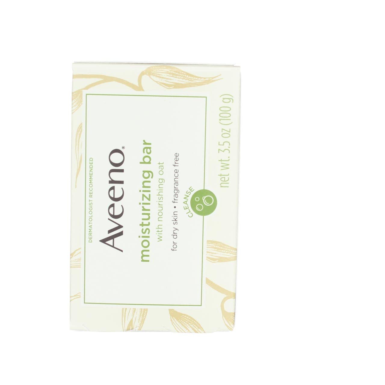 Aveeno Moisturizing Bar with Natural Colloidal Oatmeal for Dry Skin, Fragrance Free, 3.5 Oz (2 Pack)