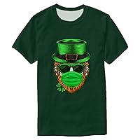 Stylish St. Patrick's Day T-Shirt Men Summer Short Sleeve Tee Irish Green Shirts Casual Relaxed Fit Holiday T Shirt