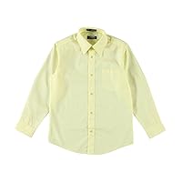 French Toast Boys' Long Sleeve Classic Dress Shirt (Standard & Yellow