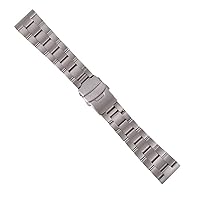 22MM HEAVY SOLID OYSTER WATCH BAND COMPATIBLE WITH SEIKO 5 7S26 SKX007 SKX009 SKX011J1 STEEL