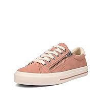Taos Z Soul Women’s Sneaker - Stylish Platform Sneaker with Removable Footbed, Arch Support, Premium Cushioning, Lace-Up Adjustability, and Easy Access Zipper