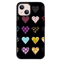 Pattern iPhone 13 Case - Heart Print Phone Case for iPhone 13 - Themed iPhone 13 Case