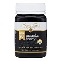 Happy Valley Manuka Honey - UMF 20+ (17.6oz, 500g) - Certified Raw New Zealand Mānuka - UMF 20+, MGO 850+