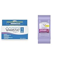 Vagisil Vaginal Antifungal Treatment Pack with 20 Medicated Feminine Itch Relief Wipes