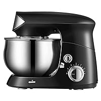 Stand Mixer, 3.5 Qt. 600W 6-Speed Electric Kitchen Mixer with Dishwasher-Safe Dough Hooks, Wire Whip & Pouring Shield Attachments for Most Home Cooks.