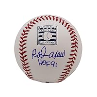 Rod Carew Autographed/Signed Los Angeles HOF Edition Baseball with 