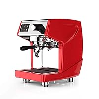 coffee machines Italian Double-head Coffee Machine Automatic Insulation Household And Commercial Semi-automatic Pump Steam Espresso Machine Milking Coffee Shop Equipment 300*420*500mm (red)