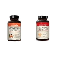 NatureWise Curcumin Turmeric 2250mg & Vitamin B Complex for Women and Men - 150 Softgels Cellular Energy Mental Clarity Support