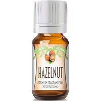 Good Essential – Professional Hazelnut Fragrance Oil 10ml for Christmas Diffuser, Candles, Soaps, Lotions, Perfume 0.33 fl oz