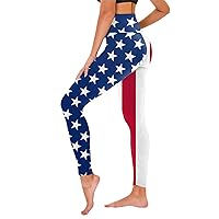 4Th of July Leggings for Women Skinny American Flag Ankle Legging Stretch Athletic Workout Butt Lifting Leggings Yoga Pants