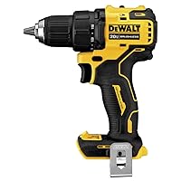 DEWALT ATOMIC 20V MAX* Cordless Drill, 1/2-Inch, Tool Only (DCD708B) DEWALT ATOMIC 20V MAX* Cordless Drill, 1/2-Inch, Tool Only (DCD708B)
