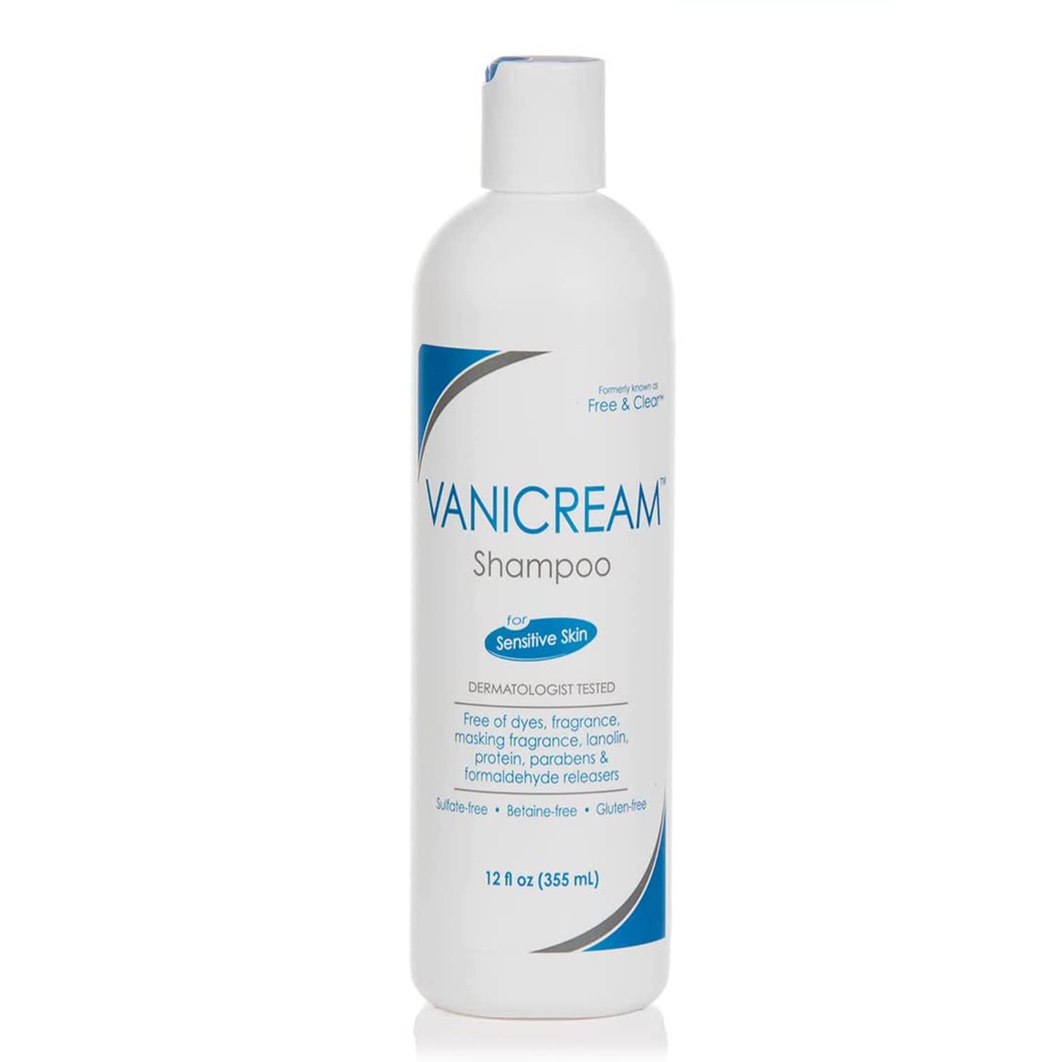 Vanicream, Shampoo, Fragrance, 12 fl Ounce & Gentle Body Wash, 12 Ounce & Gentle Facial Cleanser with Pump Dispenser