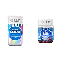 OLLY Lovin Libido Capsules for Women, 20 Day Supply (40 Count) and Glowing Skin Gummy, 25 Day Supply (50 Count) Bundle