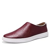 Men's Loafers Skateboarding Shoes Penny Loafer Flats Slip On Leather for Male Spring Summer Casual Fashion Leisure