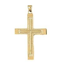 Silver Latin Cross Pendant | 14K Yellow Gold-plated 925 Silver Latin Cross Pendant