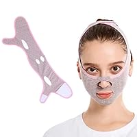 New Beauty Facial Shaping Sleeping Mask, reusable V-shaped Facial Shaping Mask, V-shaped face and chin mask, V-line Lifting Mask, Double chin Shrink (Pink)