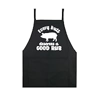 Every Butt Deserves A Good Rub Apron Kitchen Cook Grill BBQ Chef Men Women Mom Dad Grilling Gift Food Father Barbeque Funny