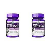ZzzQuil Pure Zzzs Sleep + Immune Support Melatonin Sleep Aid Gummies with Elderberry, Zinc, Chamomile, Lavender, & Valerian Root, 1mg per Gummy, 60 ct (Pack of 2)