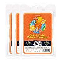 3 Packs of Beamer Candle Co. Smoke Killer Collection Wax Drops, 6-Count Pack - Back in The Day Orange Creamsicle Scent + Beamer Smoke Sticker…