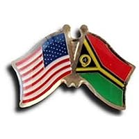 AES Wholesale Pack of 50 USA American & Vanuatu Country Flag Bike Hat Cap lapel Pin